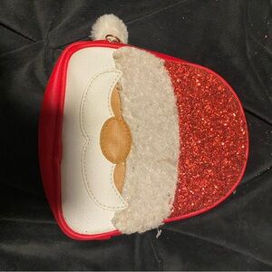Santa Glitter Red and White Women's Bag